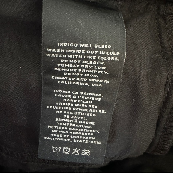 J Brand Maria Exposed Button Flare, Seriously Black, Size 27 - Picture 11 of 12